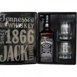 Whisky Jack Daniels 40% 0,7l +2x sklo plech kazeta