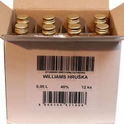 Hruška Williams 40% 50ml x12 ks R.J miniatur