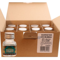 Gin Mumbai Barrister 40% 50ml x12 miniatur