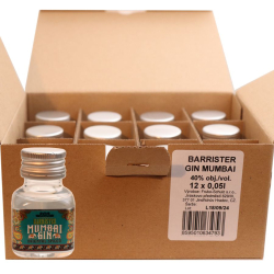 Gin Mumbai Barrister 40% 50ml x12 miniatur