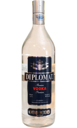 Vodka Diplomat classic 40% 1l Russian Premium