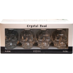 Vodka Crystal Head 40% 50ml x4 Lebka Miniatura