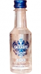 Vodka Smirnoff proof 100 clear 50% 50ml miniatura