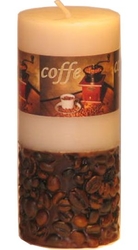 svíčka válec Káva coffe vonná 220g Rentex