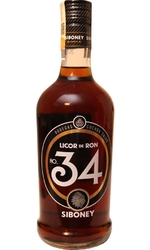 Siboney No. 34 Rumový Likér 34% 0,7l etik3