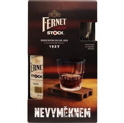 Fernet Stock 38% 0,5l 2x sklenička originál
