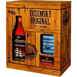 Tuzemák 37,5% 0,5l Božkov + hrneček