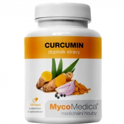 Curcumin 120 rostlinných kapslí MycoMedica