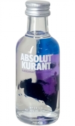Vodka Absolut Kurant 40% 50ml miniatura etik2