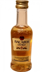 Rum Bacardi Gold 40% 50ml miniatura