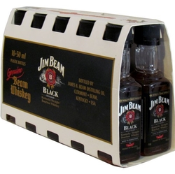 Whisky Jim Beam 43% 50ml Black Perfection x10 mini
