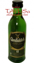 whisky Glenfiddich 43% 50ml 12y miniatura