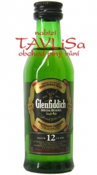whisky Glenfiddich 40% 50ml 12y miniatura