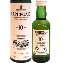 Whisky Laphroaig 10y 40% 50ml Tuba miniatura