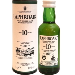 Whisky Laphroaig 10y 40% 50ml Tuba miniatura