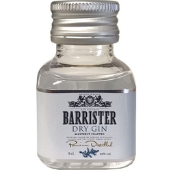 Gin Dry Barrister 40% 50ml miniatura etik3