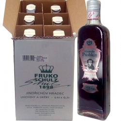 Vodka Alexander Pushkin Black 40% 0,5l x6 Fruko