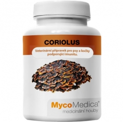 Coriolus 90 veterin rostlinných kapslí MycoMedica