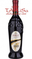 víno Merlot 0,75l polosladké (v láhvi Grape)