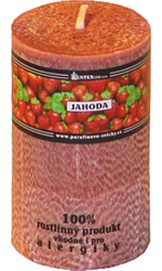 svíčka válec Jahoda palmová 140g Rentex