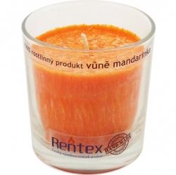 svíčka palmová ve skle mandarinka 370g Rentex