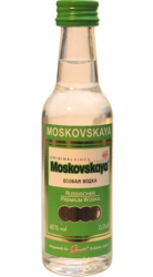 vodka Moskovskaya 40% 40ml miniatura etik2