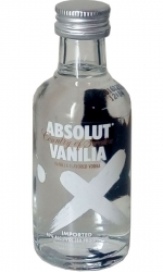 Vodka Absolut Vanilia 40% 50ml miniatura etik2