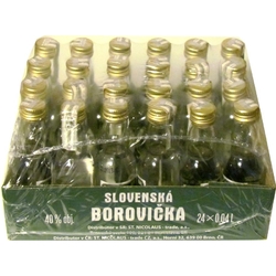 Borovička Slovenská 40% 40ml x24 Nicola mini