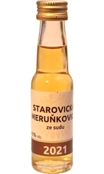 Starovická meruňk. 2021 sud 42% 50% 20ml miniatura