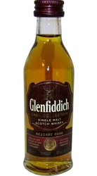 Whisky Glenfiddich 40% 50ml Reserve Cask miniatura