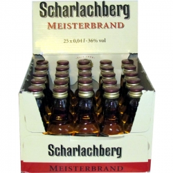 Brandy Meister Scharlachberg 36% 40ml x25 miniatur