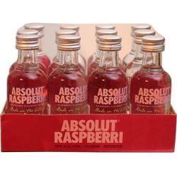 Vodka Absolut Raspberri 38% 50ml x12 mini