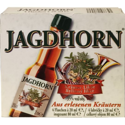 Jagdhorn Krautern Likor 35% 20ml Uwe x4 mini