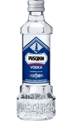 vodka Puschkin Clear 37,5% 40ml miniatura etik2