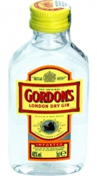 Gin Gordons London Dry 40% 50ml miniatura etik3