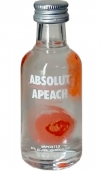 Vodka Absolut Apeach 40% 50ml miniatura etik2