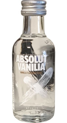 Vodka Absolut Vanilia 40% 50ml miniatura etik3