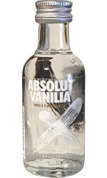 Vodka Absolut Vanilia 40% 50ml miniatura etik3