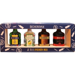 Becherovka Sada Kazeta č.5 50ml x4 miniatury