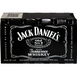 Whisky Jack Daniels 40% 50ml x10 sklo miniatur