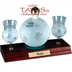 sklo Fotbalový míč 0,35l pohárky nápis Rum