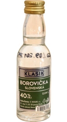 Borovička Slovenská 40% 40ml Nicolaus mini etik3