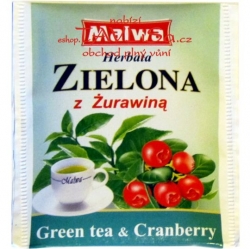 čaj přebal Malwa Zielona z Žurawina Cranberry