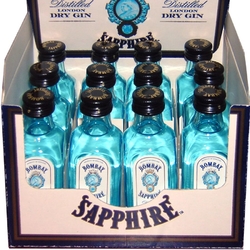 Gin Bombay Sapphire 47% 50ml x12 miniatur