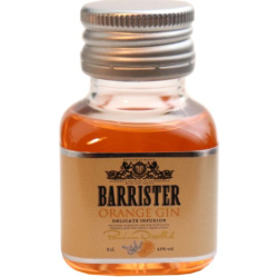 Gin Orange Barrister 43% 50ml miniatura etik2