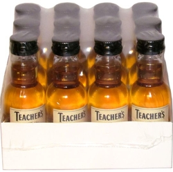 Whisky Teachers scotch 40% 50ml x12 miniatur