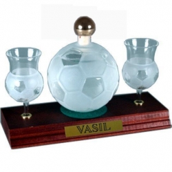 sklo Fotbalový míč 0,35l pohárky, jméno VASIL