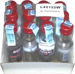 vodka Royal Premium 37,5% 40ml x12 Bols miniatur