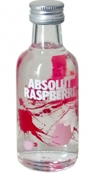 Vodka Absolut Raspberry 40% 50ml miniatura etik2