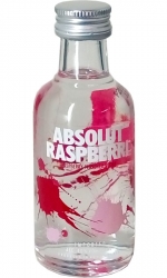 Vodka Absolut Raspberry 40% 50ml miniatura etik2
